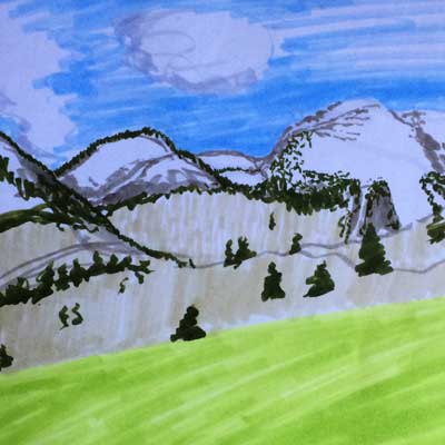 Quick sketch of Frisco Colorado